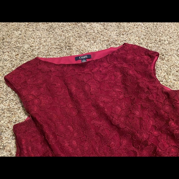 Chaps lace dress, size 12 - Picture 3 of 6